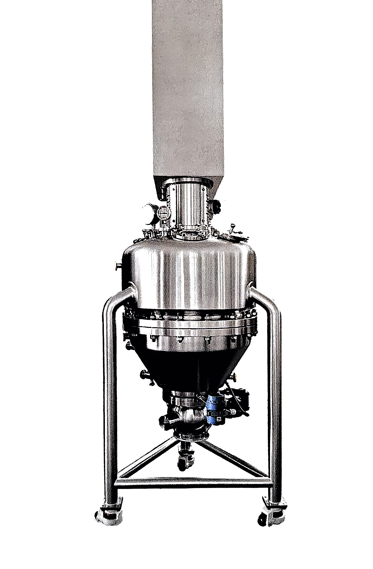 Cone filter washing and drying machine